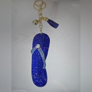 DIVAS LiMiTED Blue Rhinestone Key Holder